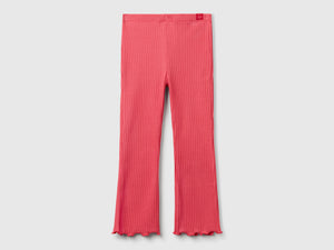 Leggings flare fit in cotone stretch