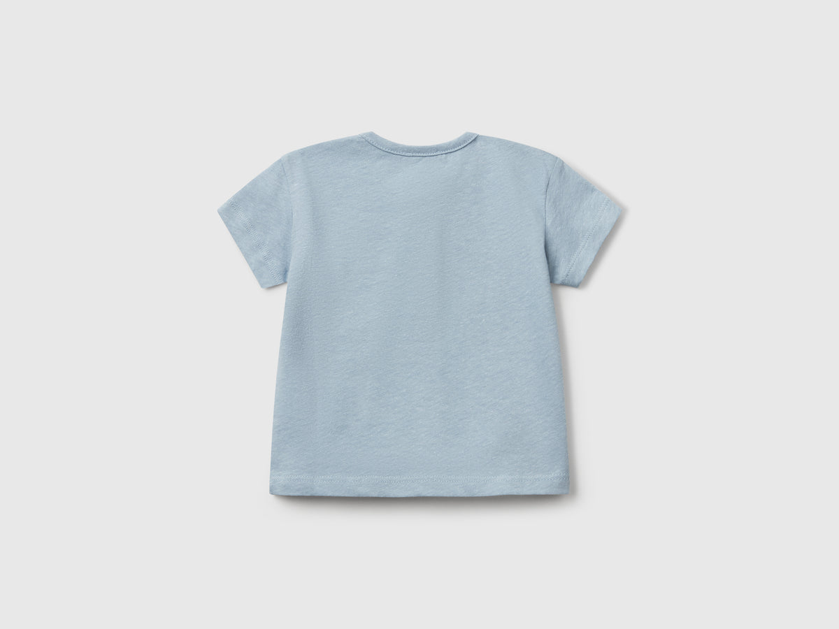 T-shirt con scollo serafino