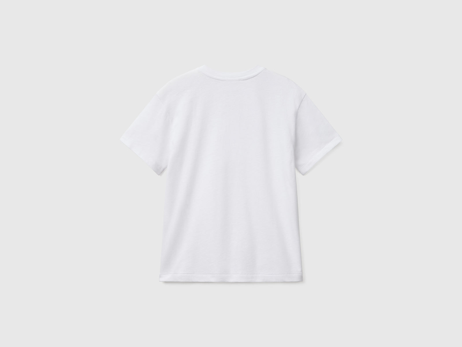 Maglietta con scollo serafino da bambino bianco 2 | Benetton Outlet