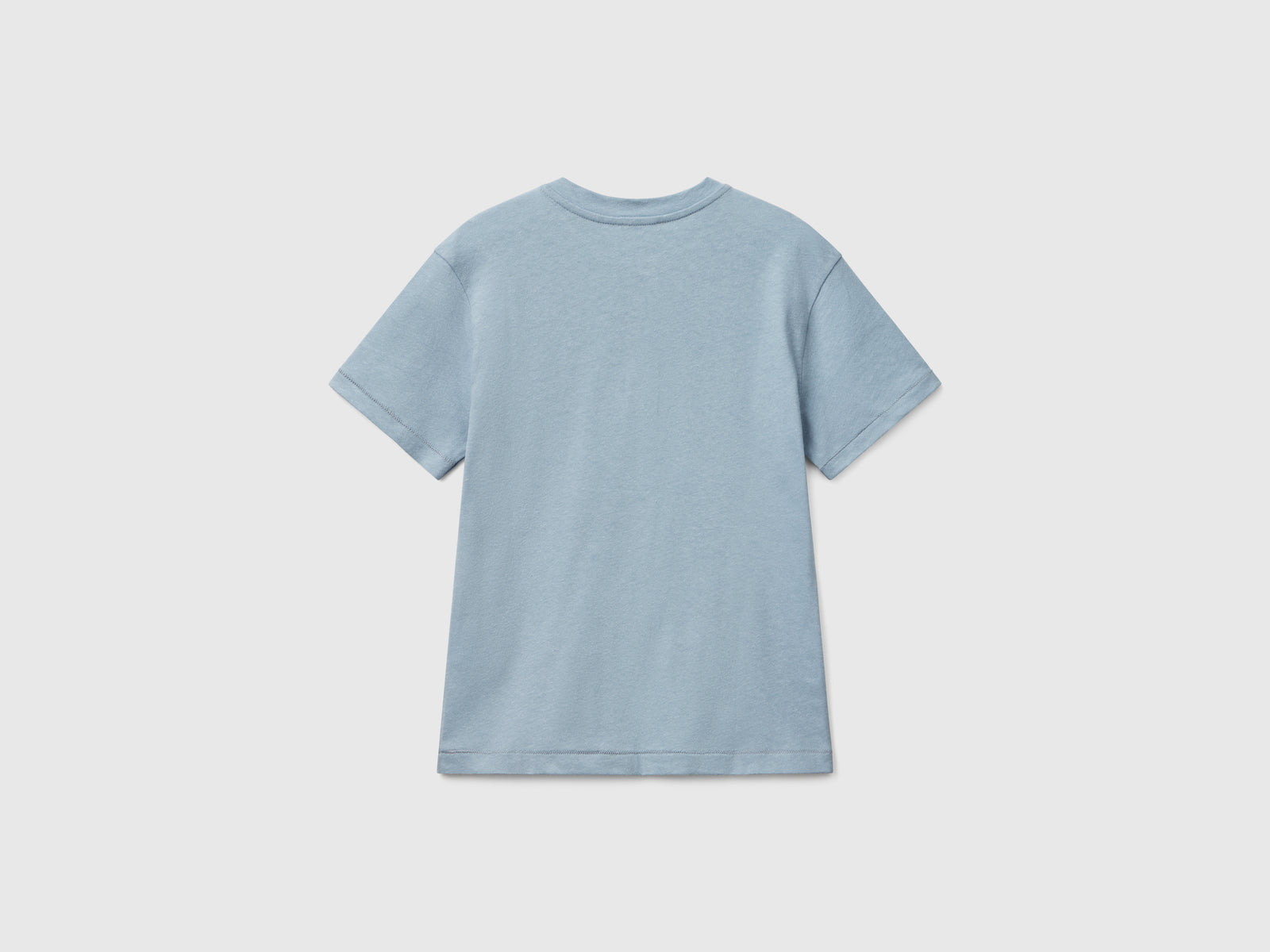Maglietta con scollo serafino da bambino azzurro 2 | Benetton Outlet