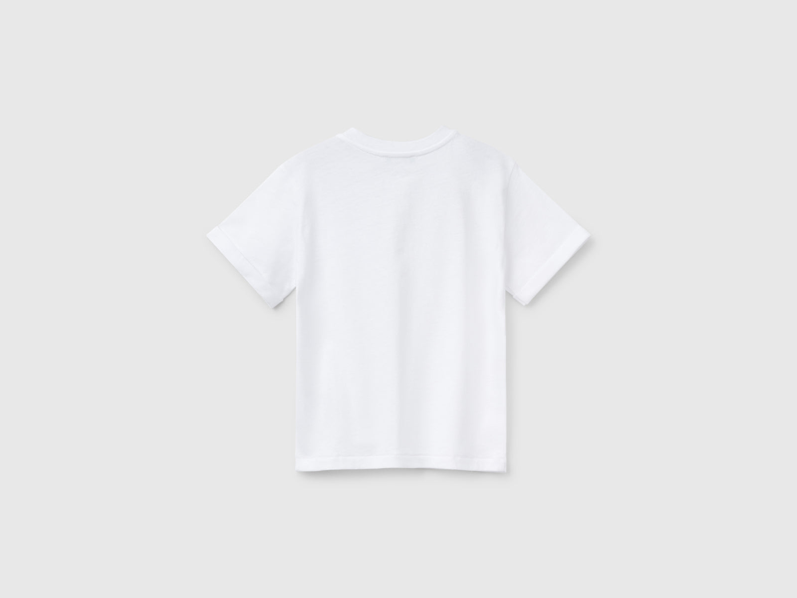Maglietta con scollo serafino da bimbo bianco 2 | Benetton Outlet