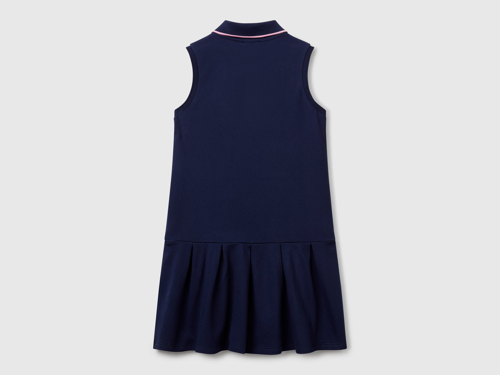 Abito stile polo da bambina blu scuro 2 | Benetton Outlet