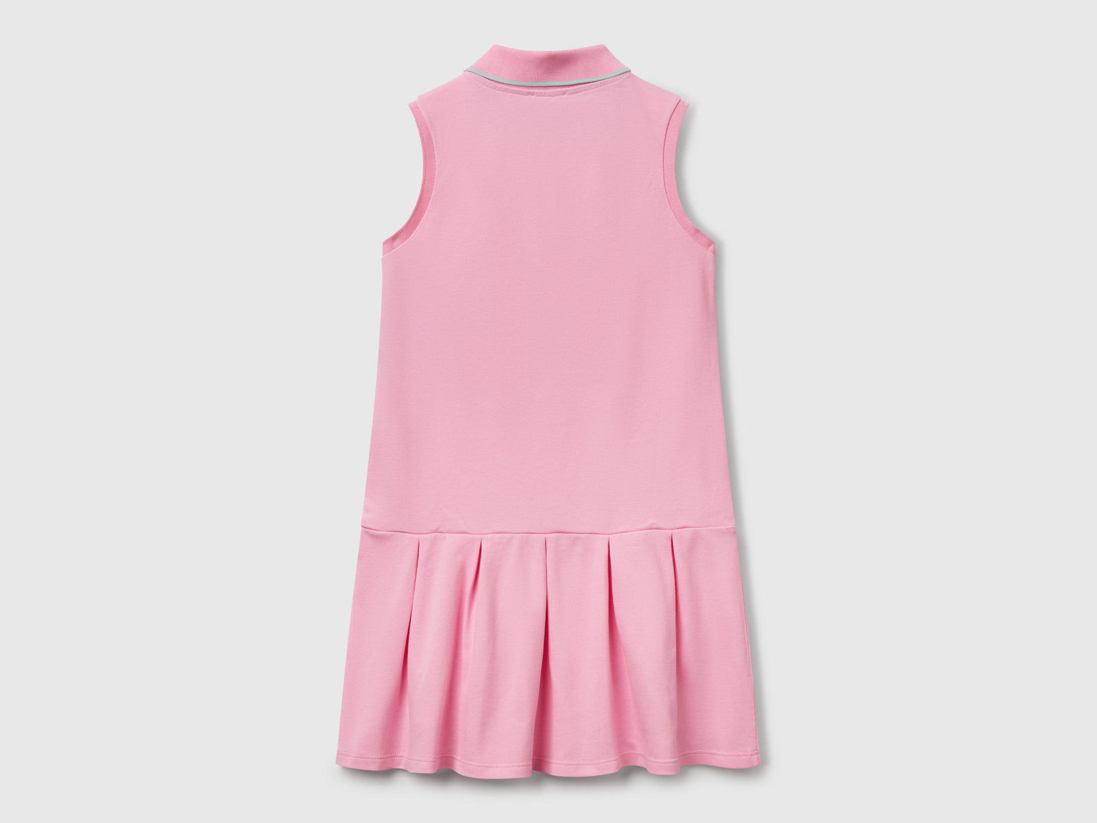 Abito stile polo da bambina rosa 2 | Benetton Outlet