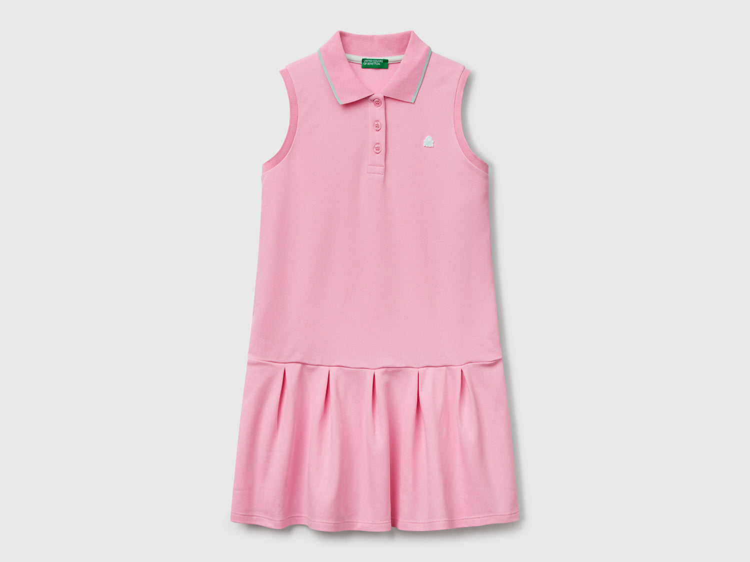 Abito stile polo da bambina rosa | Benetton Outlet