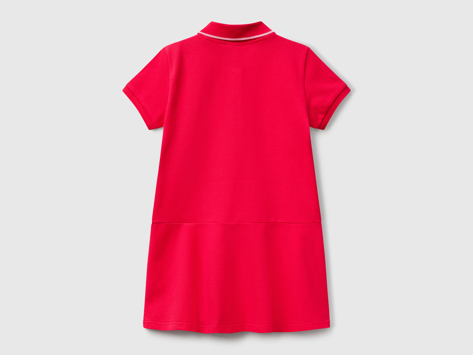 Vestito stile polo da bimba fucsia 2 | Benetton Outlet