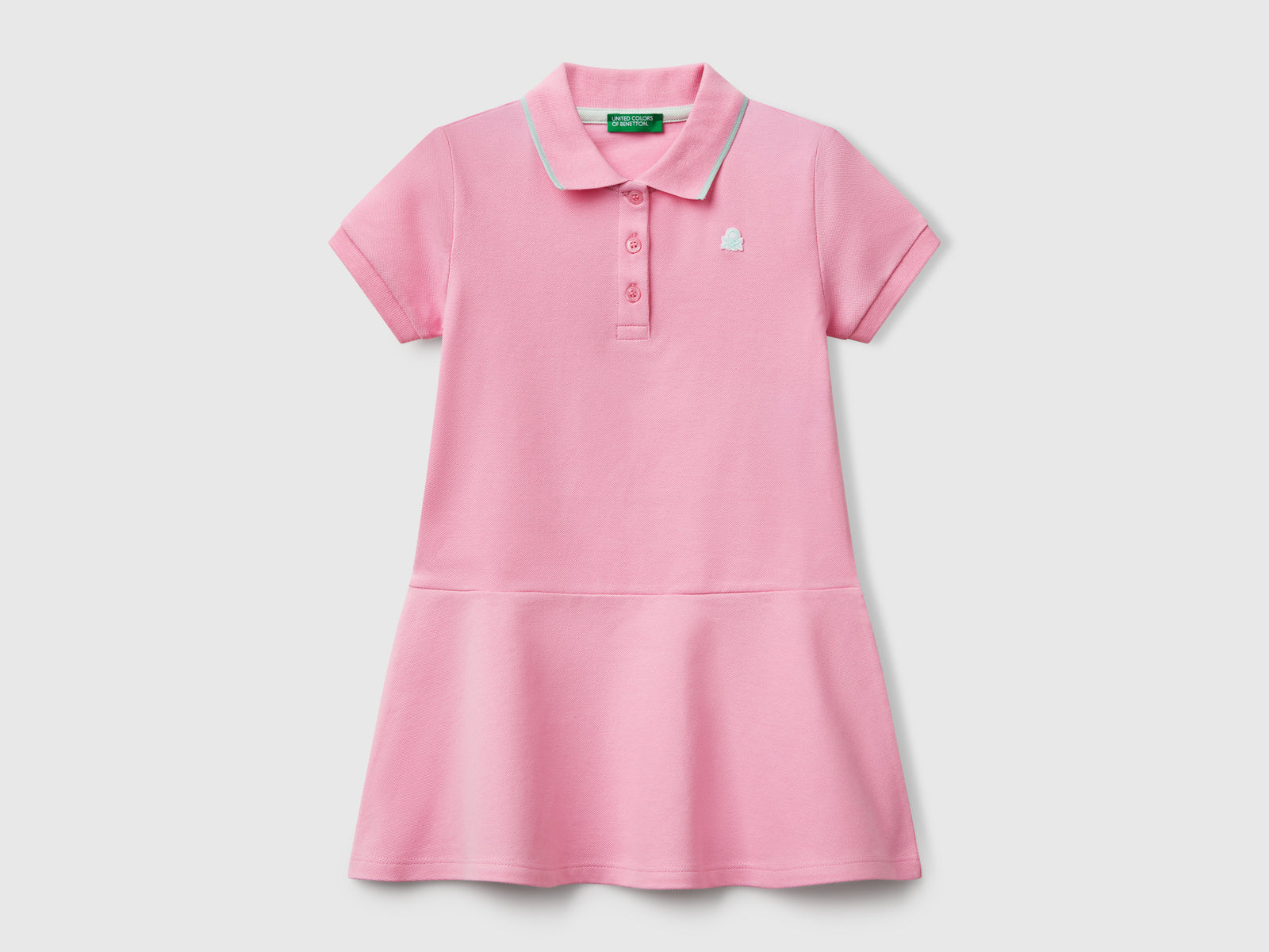 Vestito stile polo da bimba rosa | Benetton Outlet