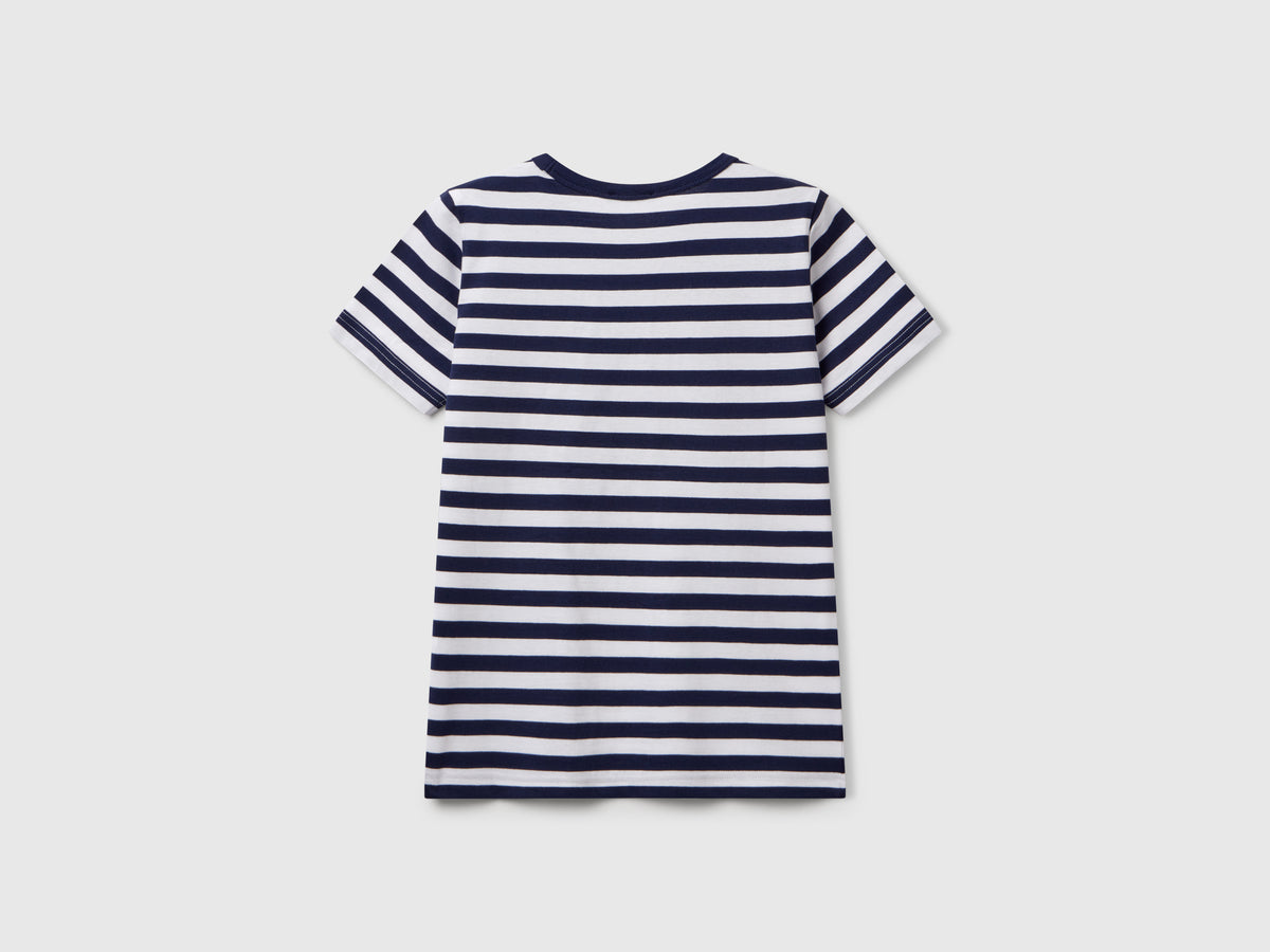 Maglietta a righe 100% cotone