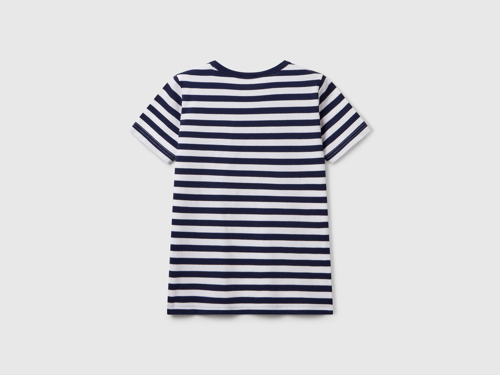 Maglietta a righe 100% cotone da bambino blu scuro 2 | Benetton Outlet