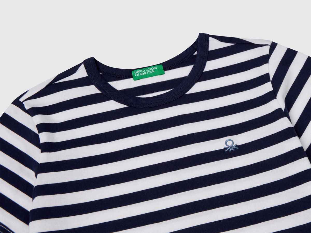 Maglietta a righe 100% cotone