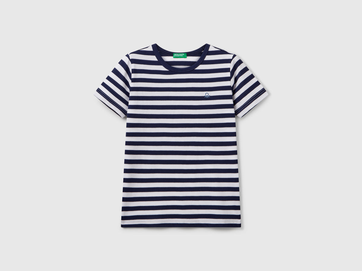 Maglietta a righe 100% cotone
