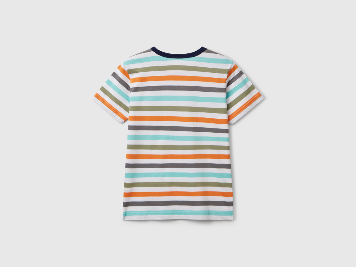 Maglietta a righe 100% cotone