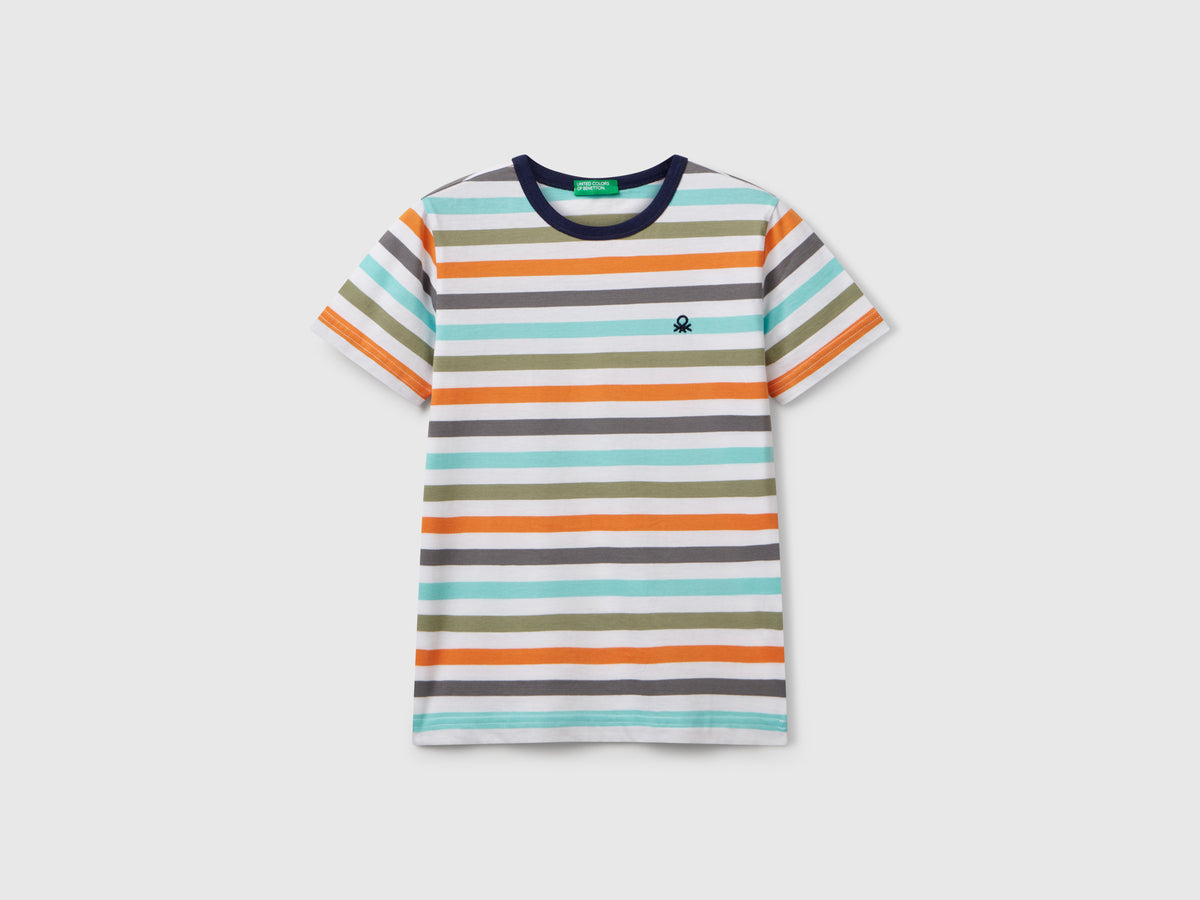 Maglietta a righe 100% cotone