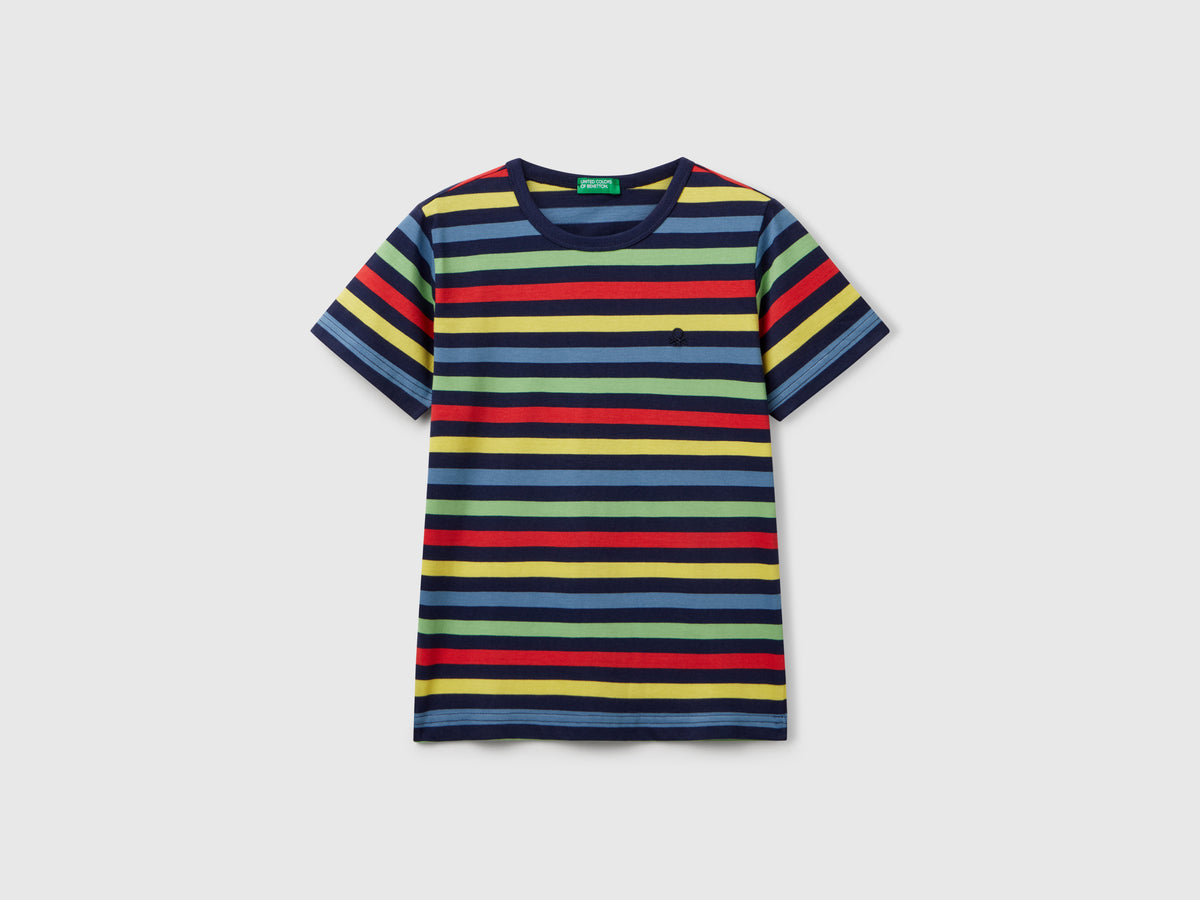 Maglietta a righe 100% cotone