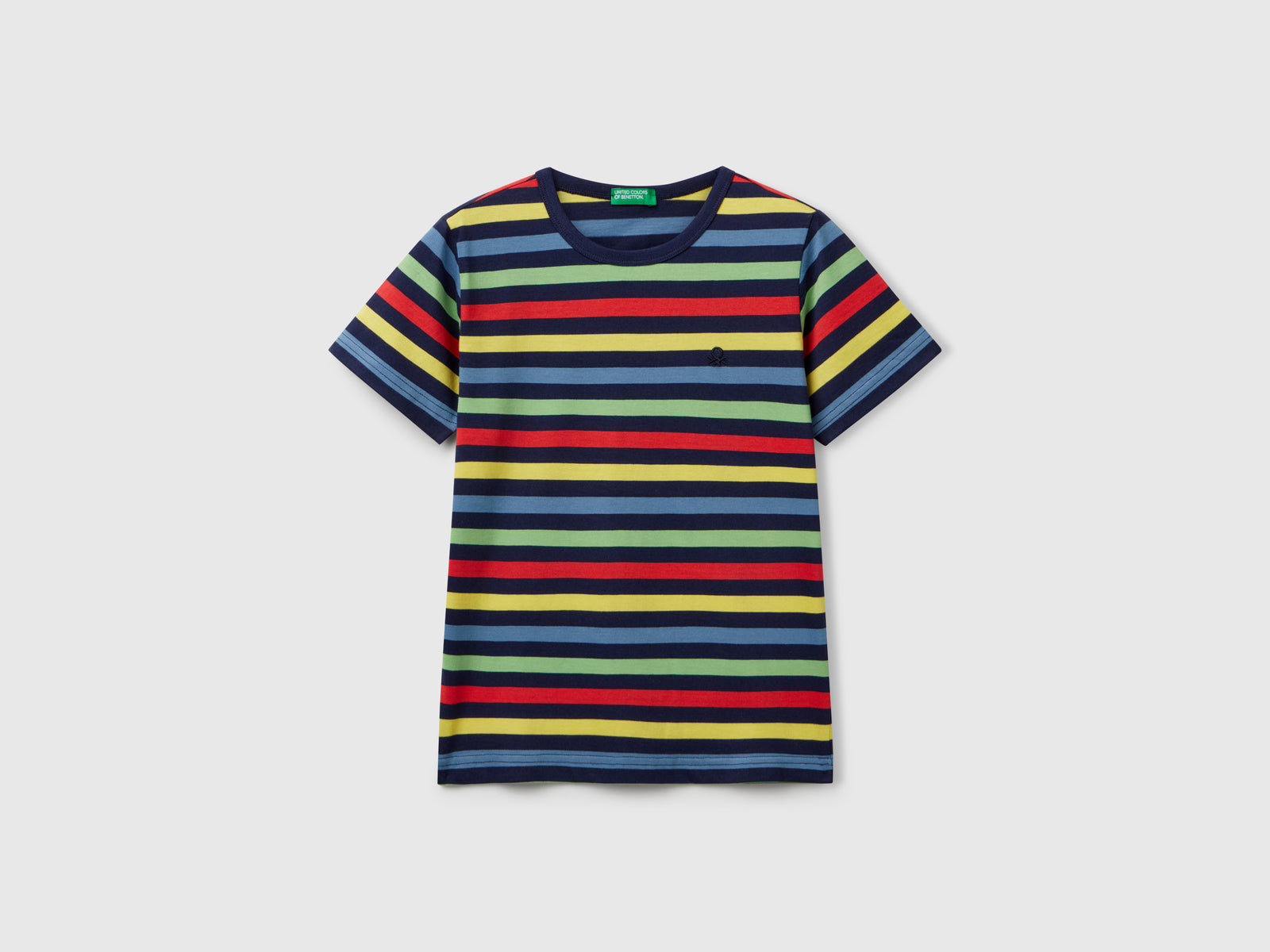 Maglietta a righe 100% cotone da bambino multi-color | Benetton Outlet