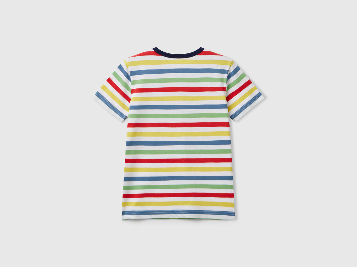 Maglietta a righe 100% cotone