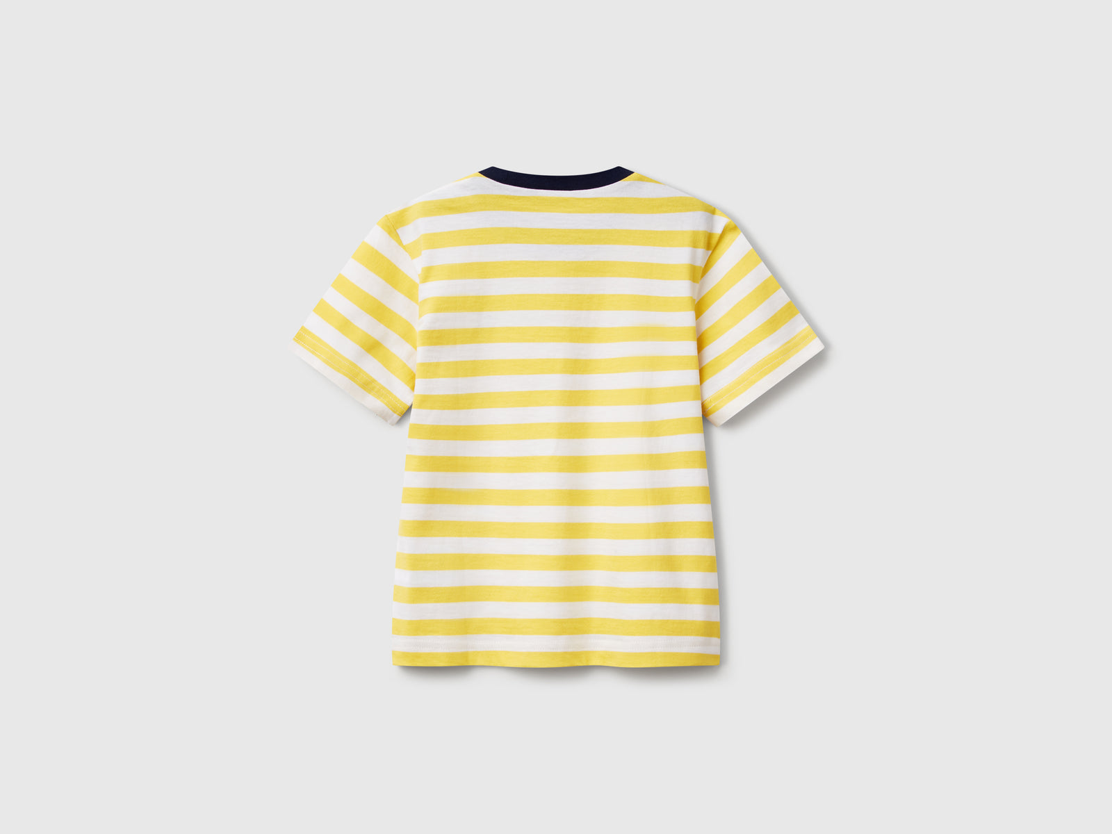 Maglietta a righe 100% cotone da bimbo giallo 2 | Benetton Outlet