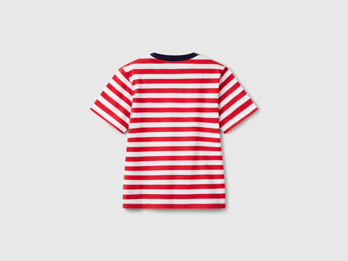 Maglietta a righe 100% cotone