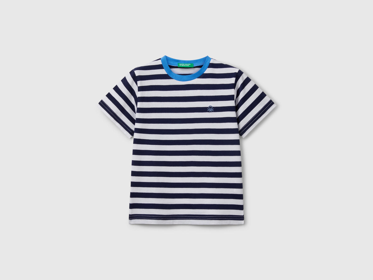 Maglietta a righe 100% cotone