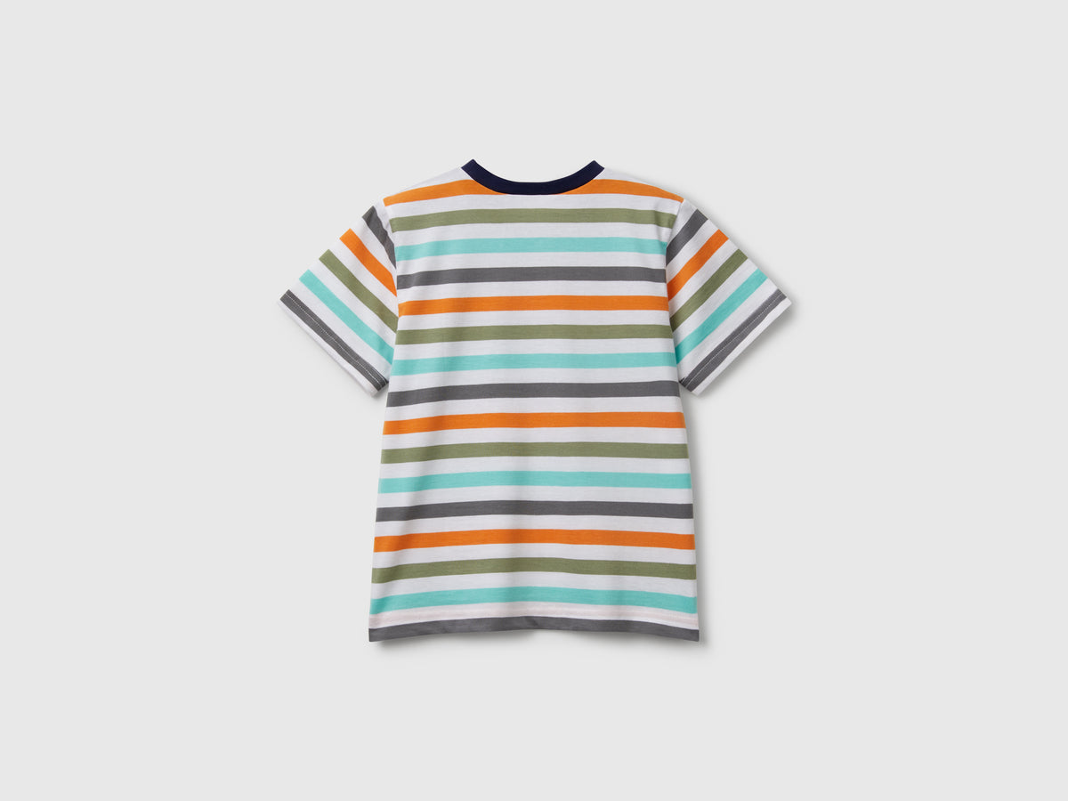 Maglietta a righe 100% cotone