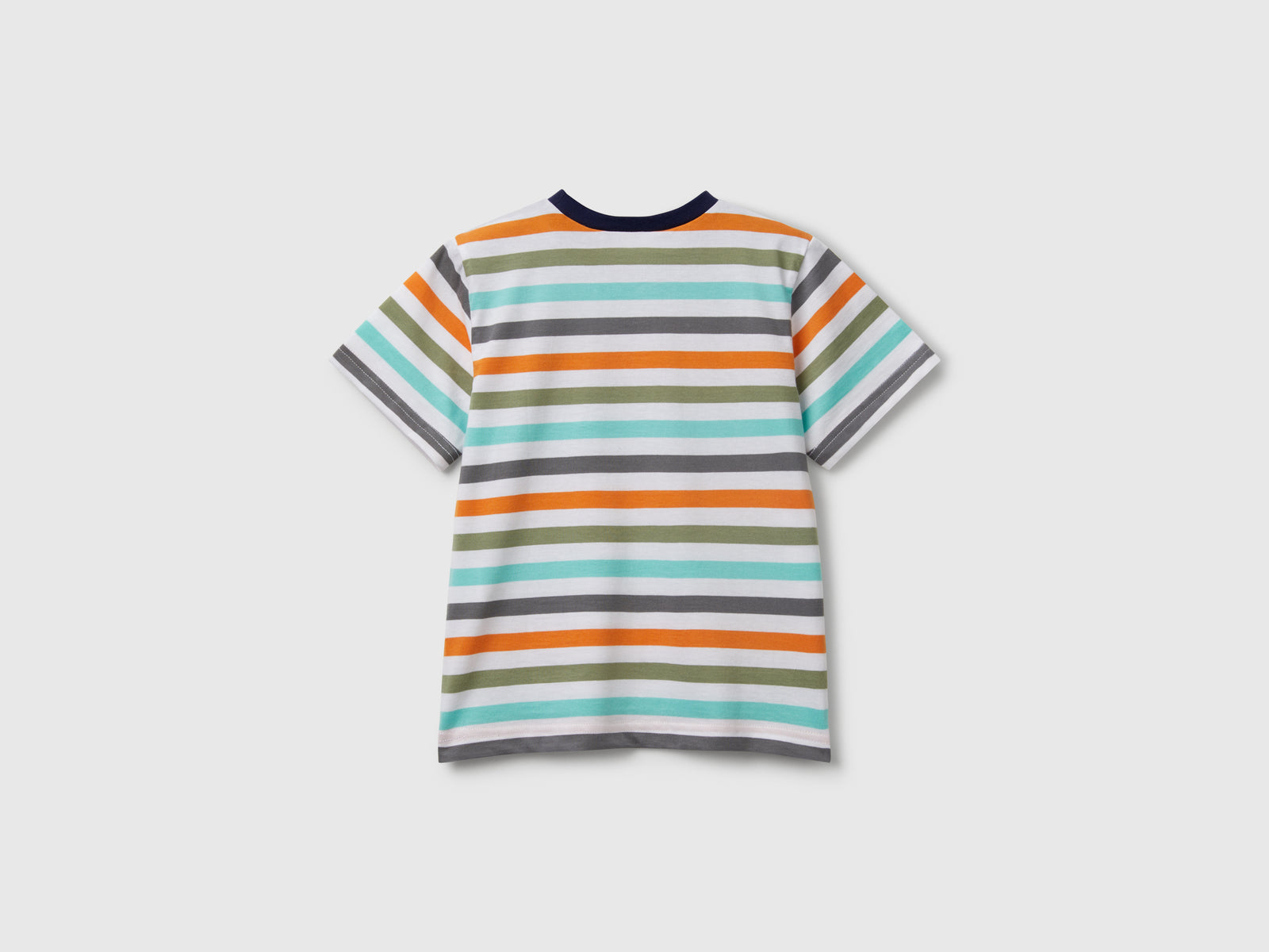 Maglietta a righe 100% cotone da bimbo multi-color 2 | Benetton Outlet