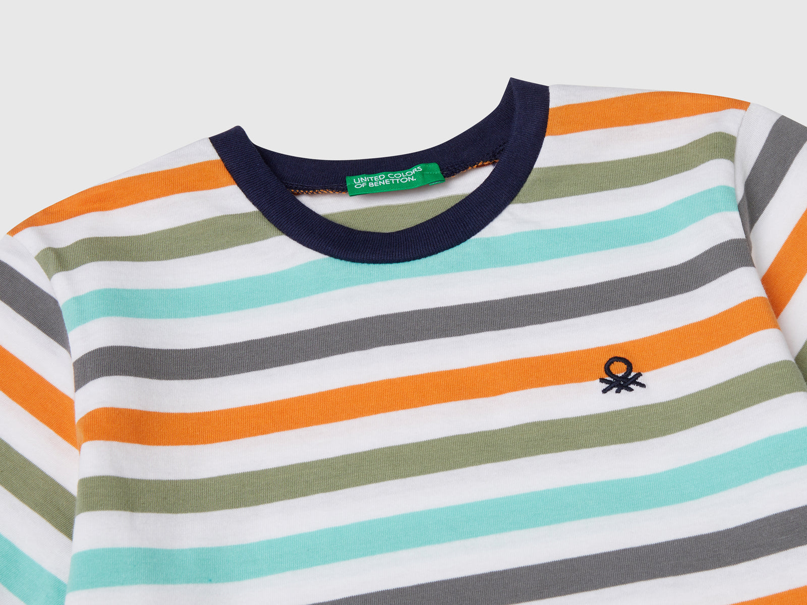 Maglietta a righe 100% cotone da bimbo multi-color 3 | Benetton Outlet