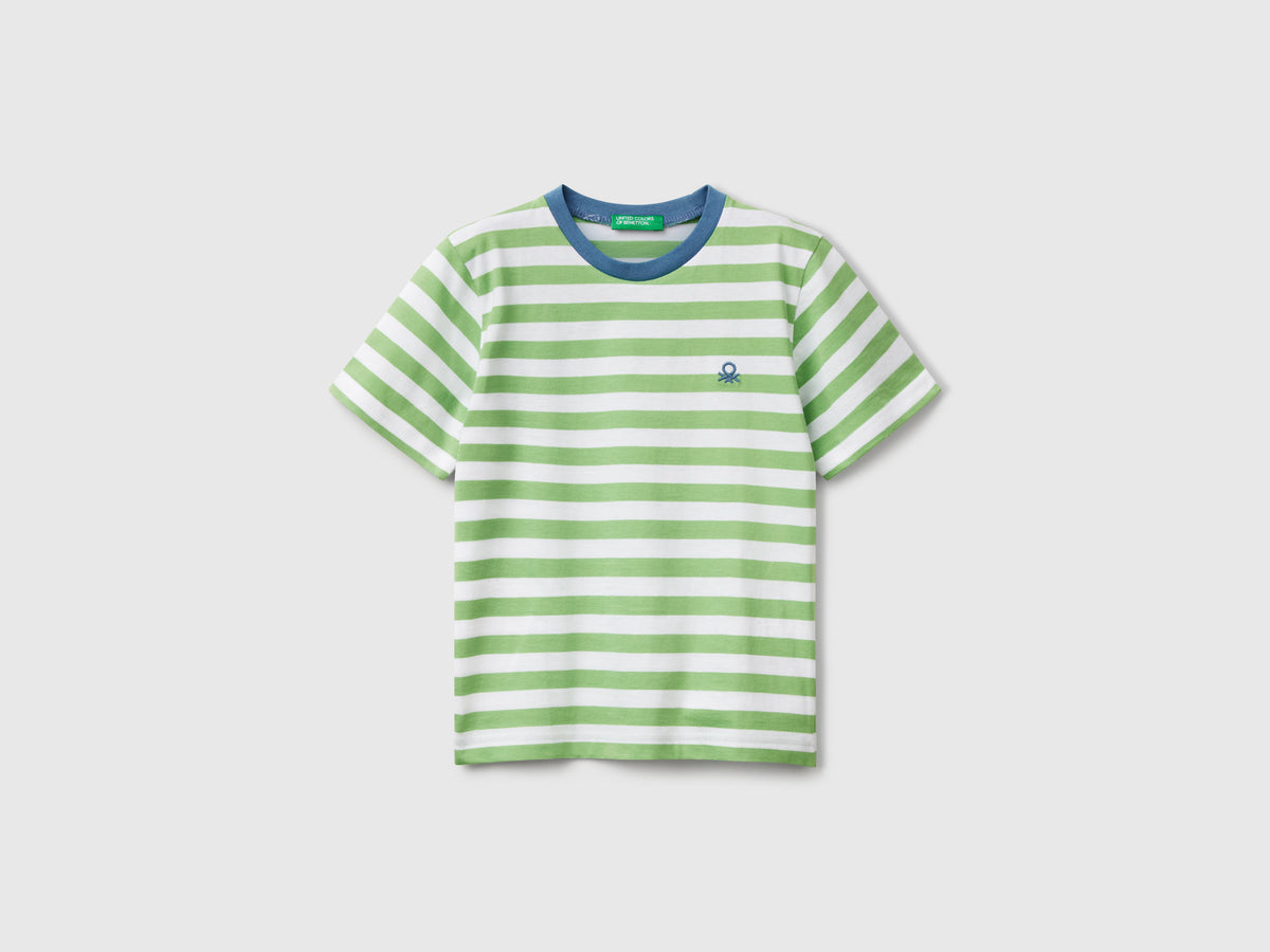 Maglietta a righe 100% cotone