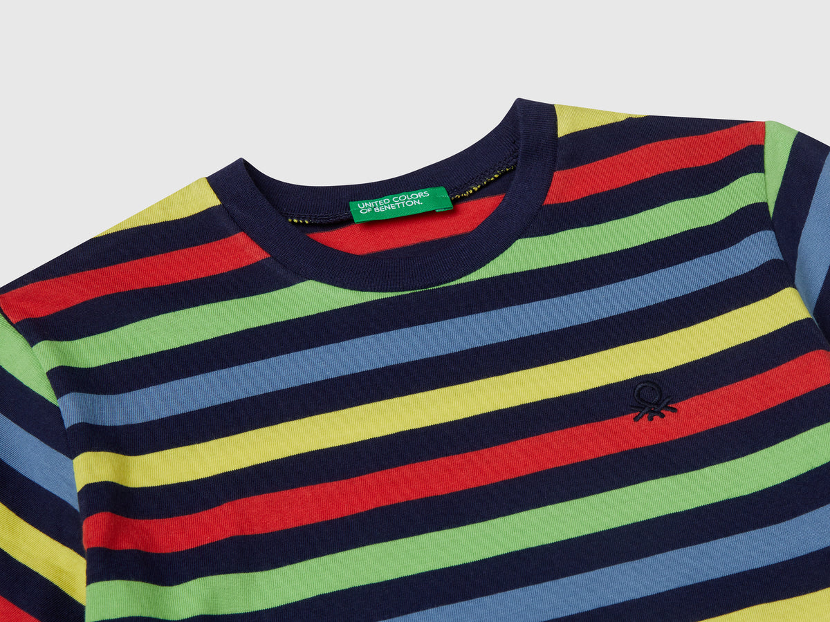 Maglietta a righe 100% cotone