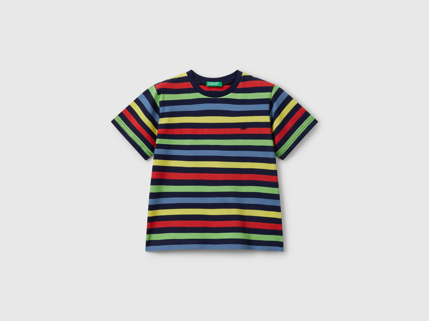 Maglietta a righe 100% cotone da bimbo multi-color | Benetton Outlet