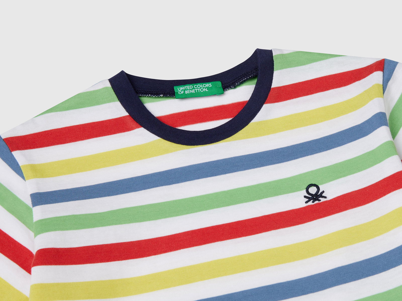 Maglietta a righe 100% cotone da bimbo multi-color 3 | Benetton Outlet