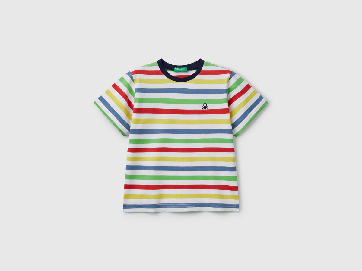 Maglietta a righe 100% cotone