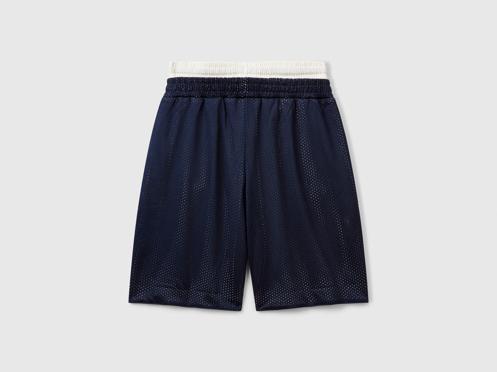 Bermuda in retina stile basket da bambino blu 2 | Benetton Outlet