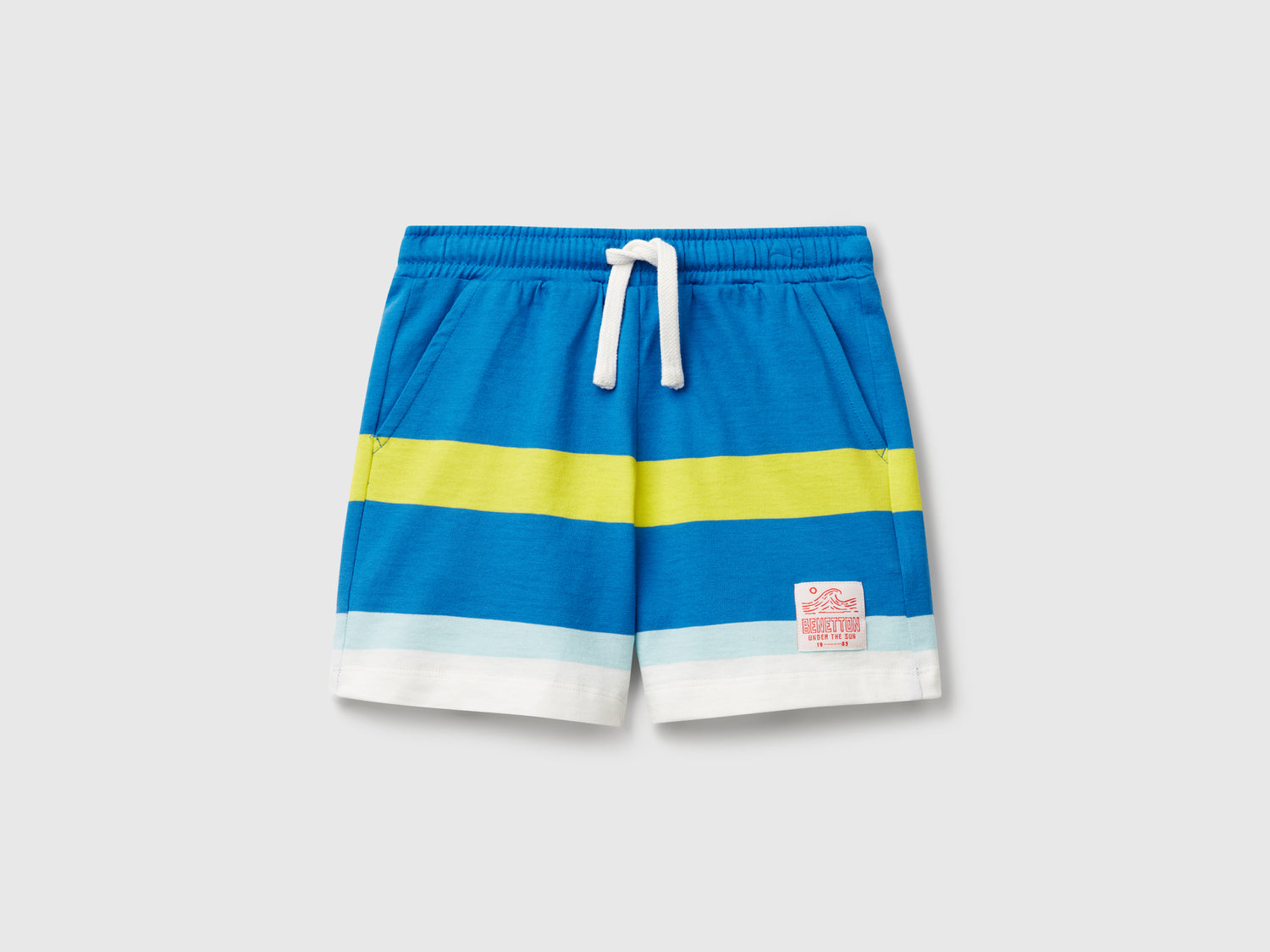 Shorts a righe da bimbo blu | Benetton Outlet