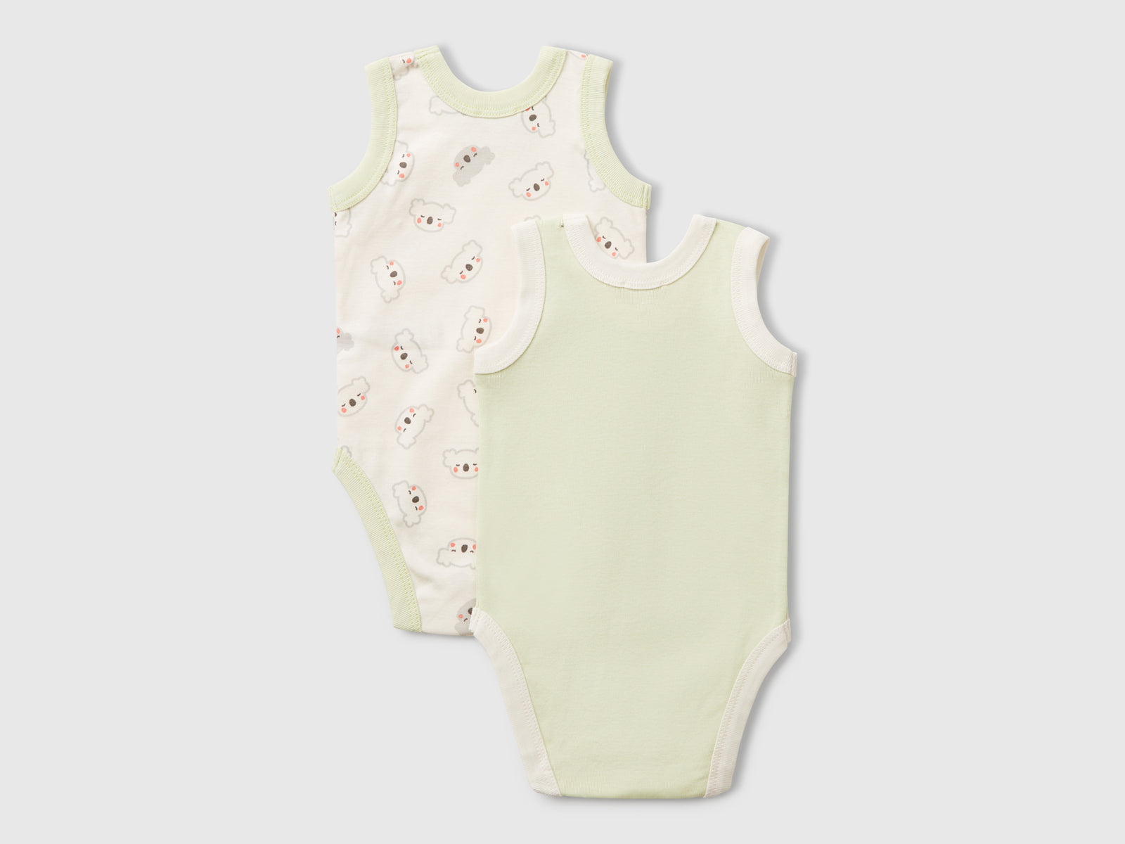 Due body a canotta con stampa da neonato multi-color 2 | Benetton Outlet