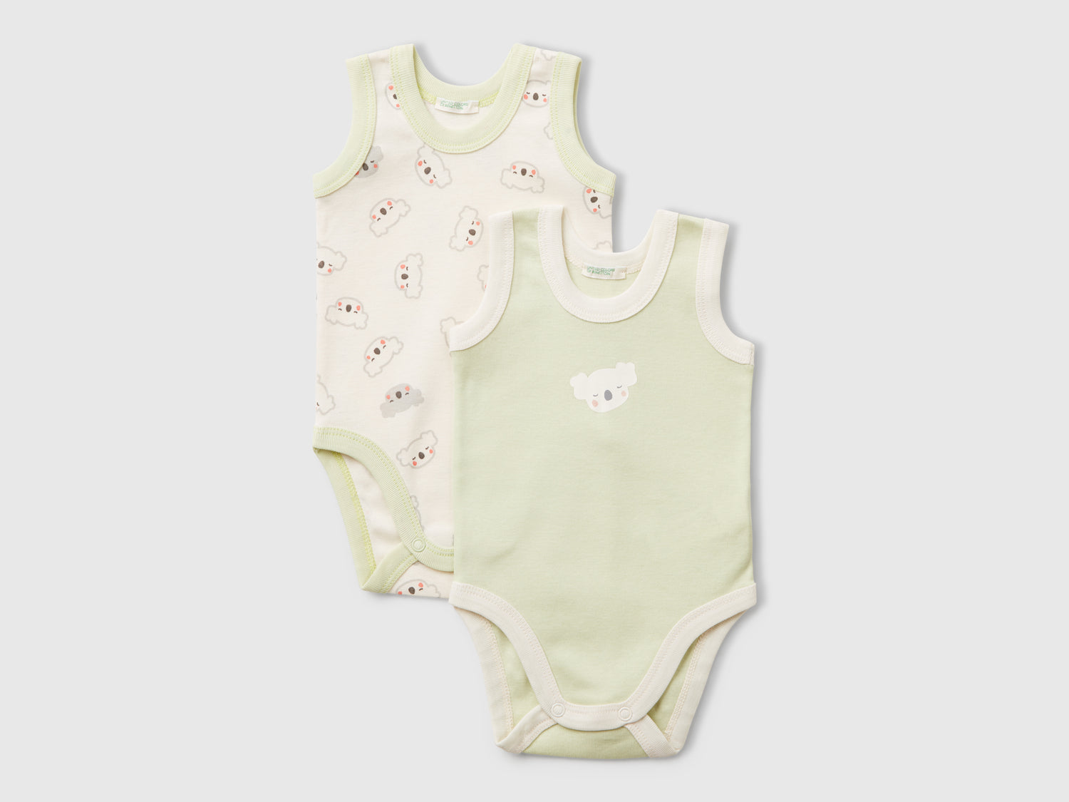 Due body a canotta con stampa da neonato multi-color | Benetton Outlet