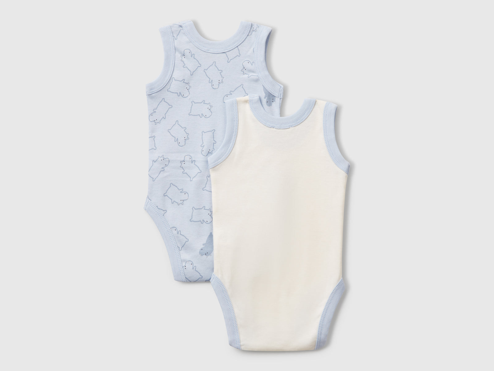 Due body a canotta con stampa da neonato multi-color 2 | Benetton Outlet