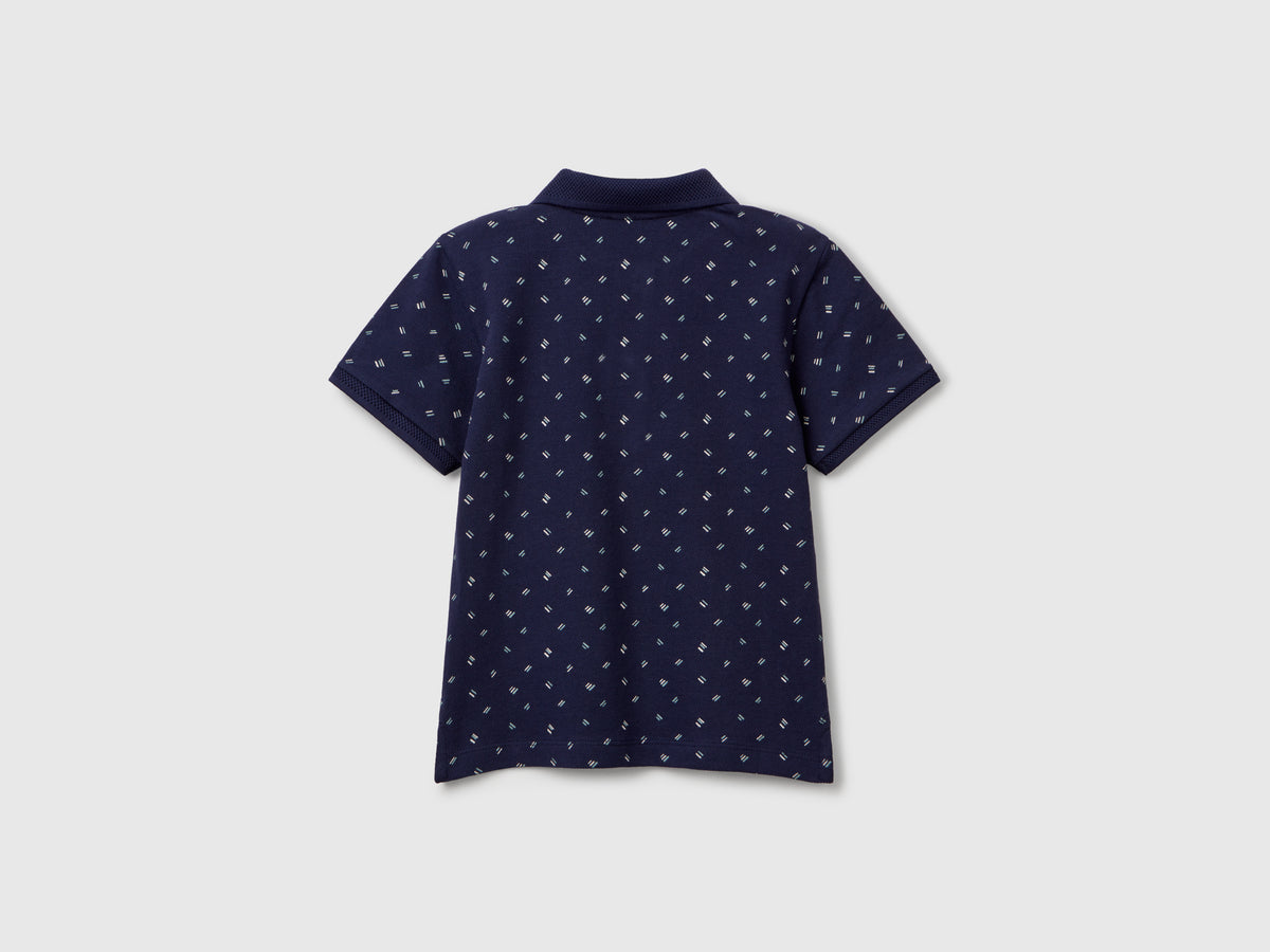 Polo micro fantasia in puro cotone