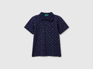 Polo micro fantasia in puro cotone