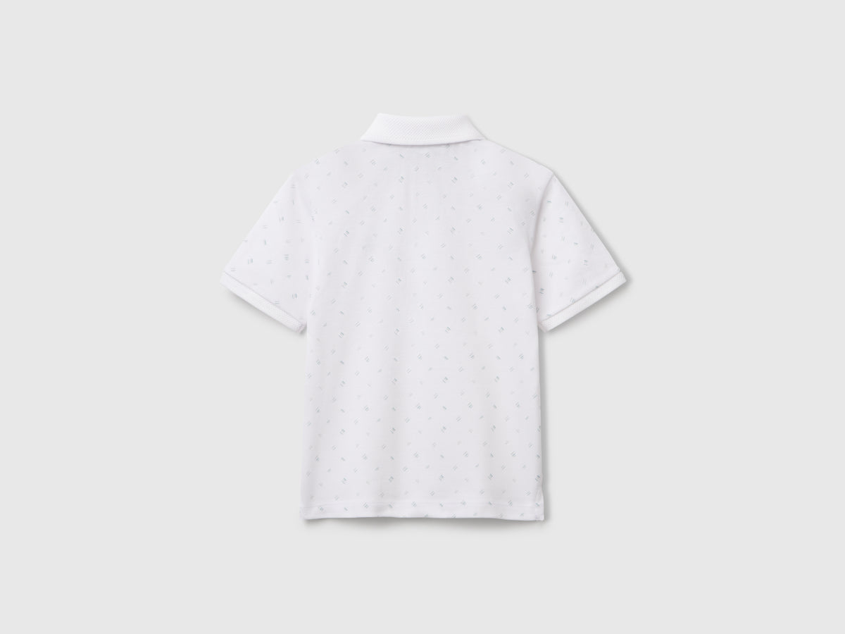 Polo micro fantasia in puro cotone