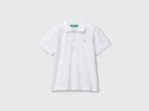 Polo micro fantasia in puro cotone