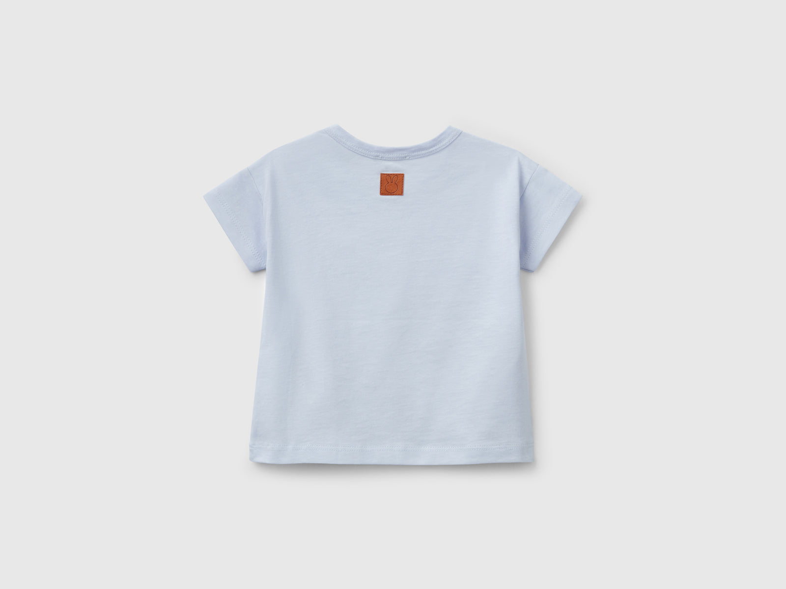 T-shirt boxy fit con stampa da neonato celeste 2 | Benetton Outlet