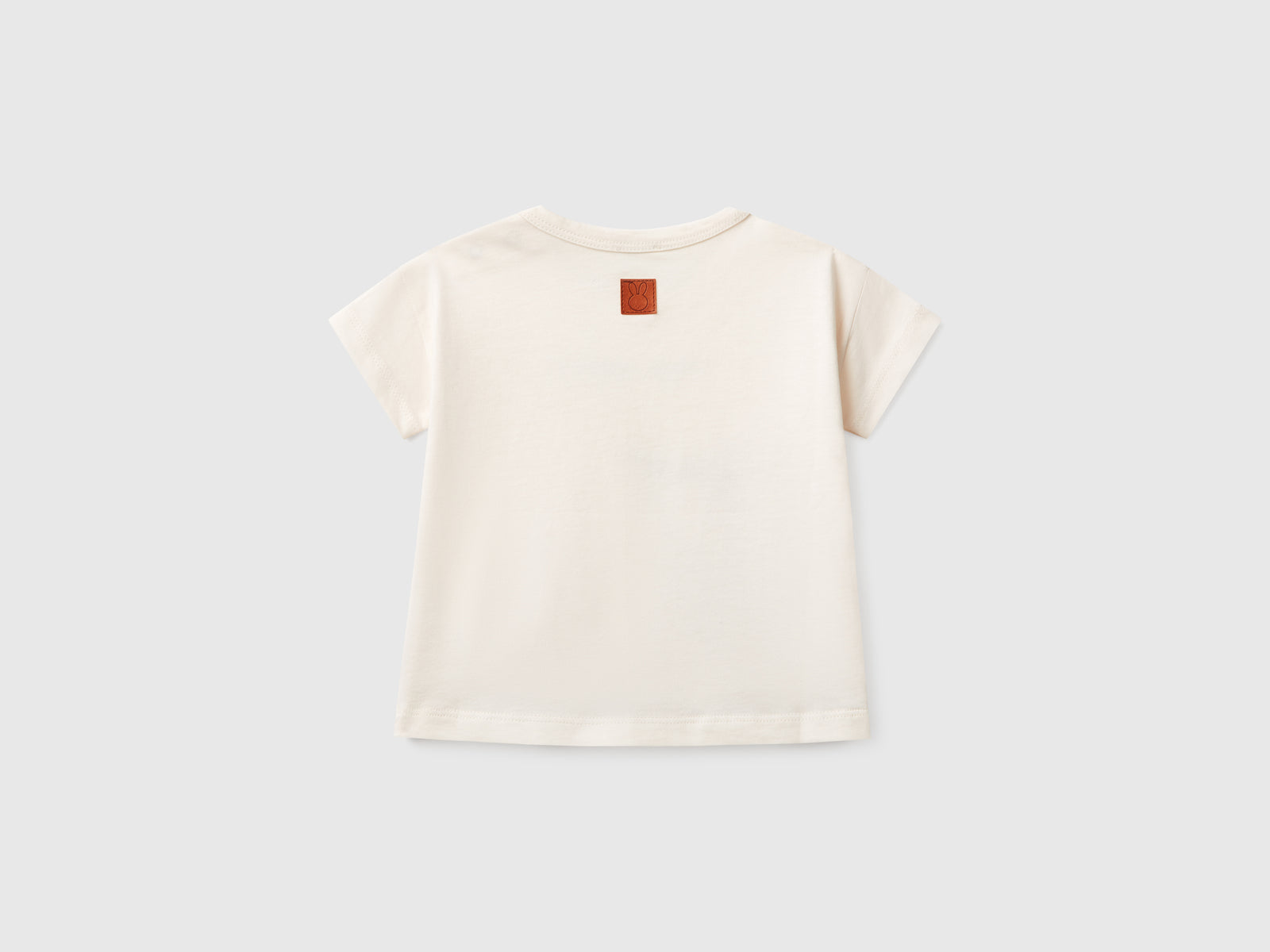 T-shirt boxy fit con stampa da neonato bianco panna 2 | Benetton Outlet