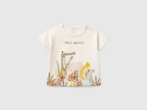 T-shirt boxy fit con stampa