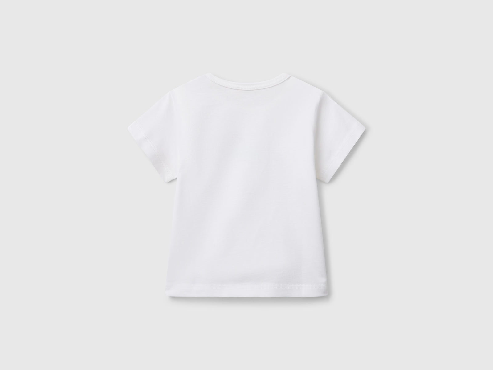 T-shirt con stampa da neonato bianco 2 | Benetton Outlet
