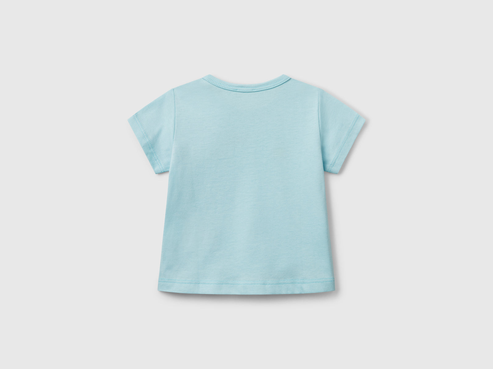 T-shirt con stampa da neonato azzurro 2 | Benetton Outlet