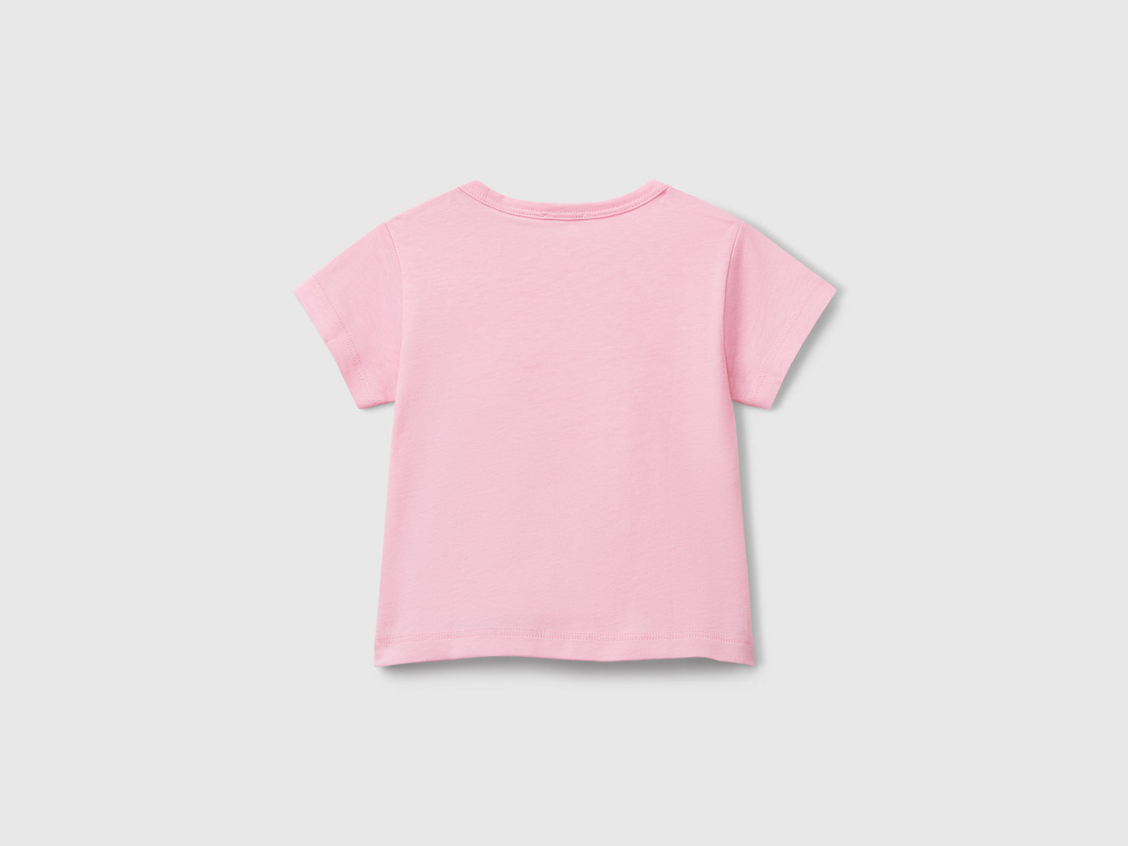 T-shirt manica corta con stampa da neonato rosa 2 | Benetton Outlet