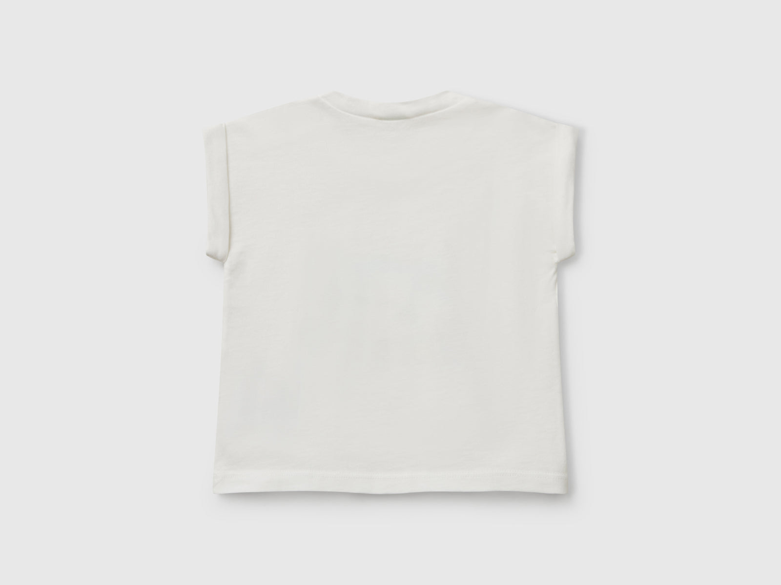 T-shirt a manica corta con stampa da neonato bianco 2 | Benetton Outlet