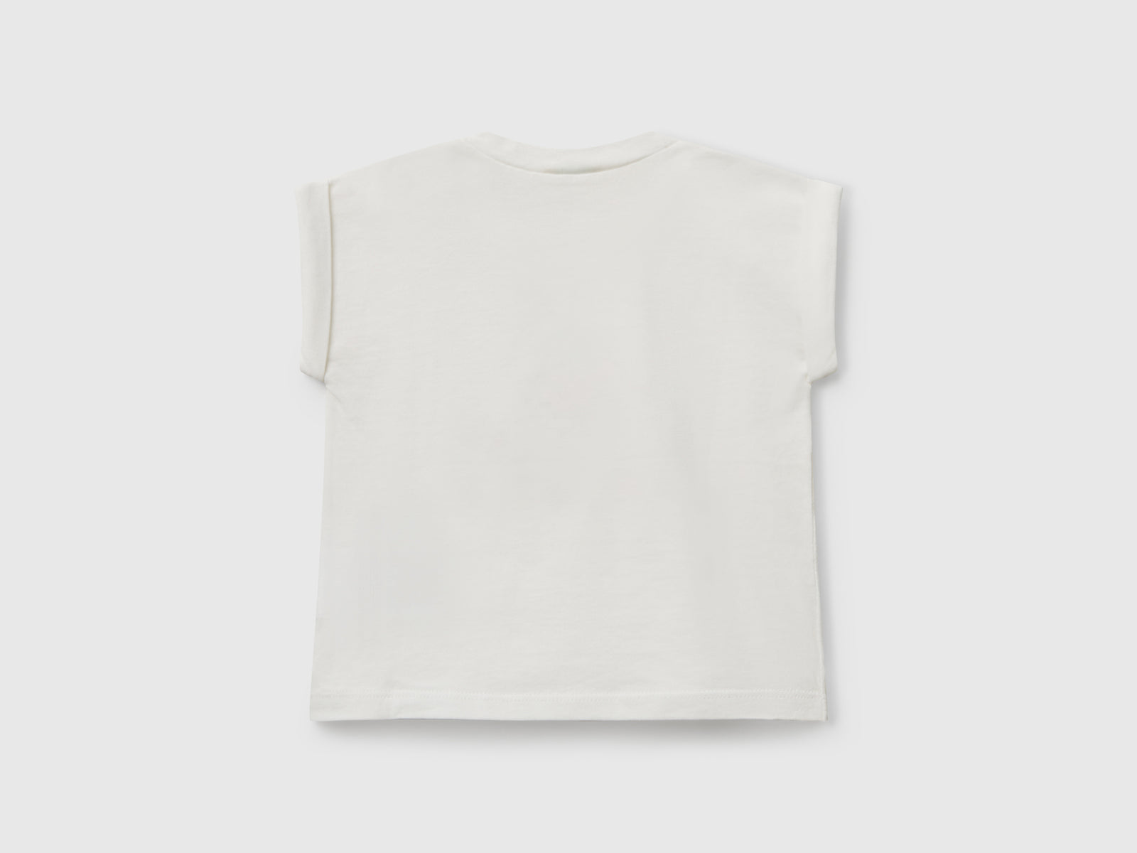 T-shirt a manica corta con stampa da neonato bianco 2 | Benetton Outlet