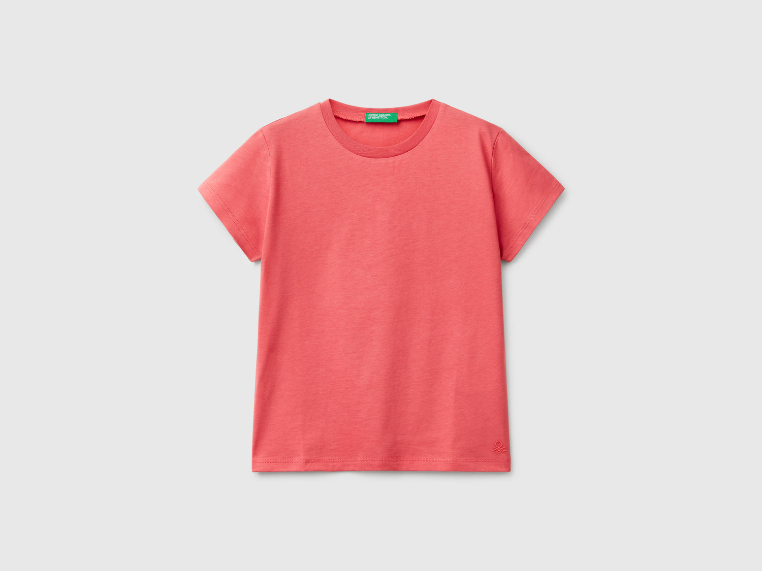 T-shirt in puro cotone da bambina ciclamino | Benetton Outlet