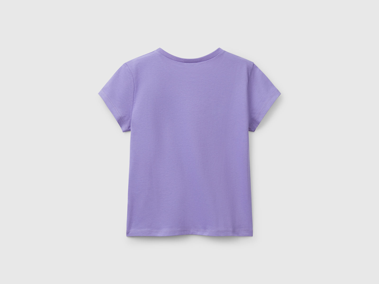 T-shirt in puro cotone da bambina pervinca 2 | Benetton Outlet
