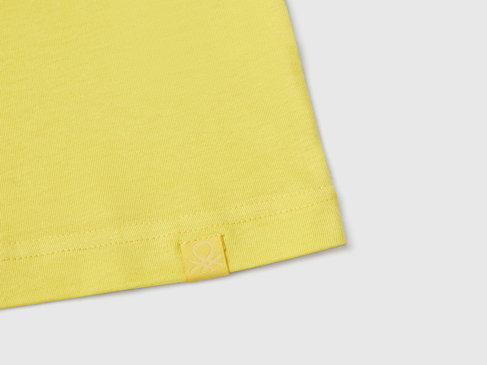 T-shirt manica corta in cotone da bambino lime 3 | Benetton Outlet